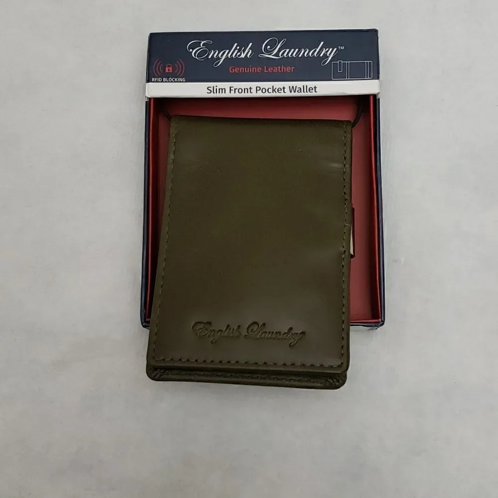 English Laundry Money Clip Pocket Wallet New